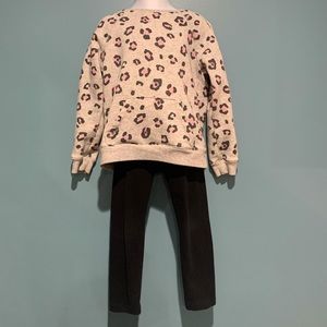 Leopard Print Pullover Set